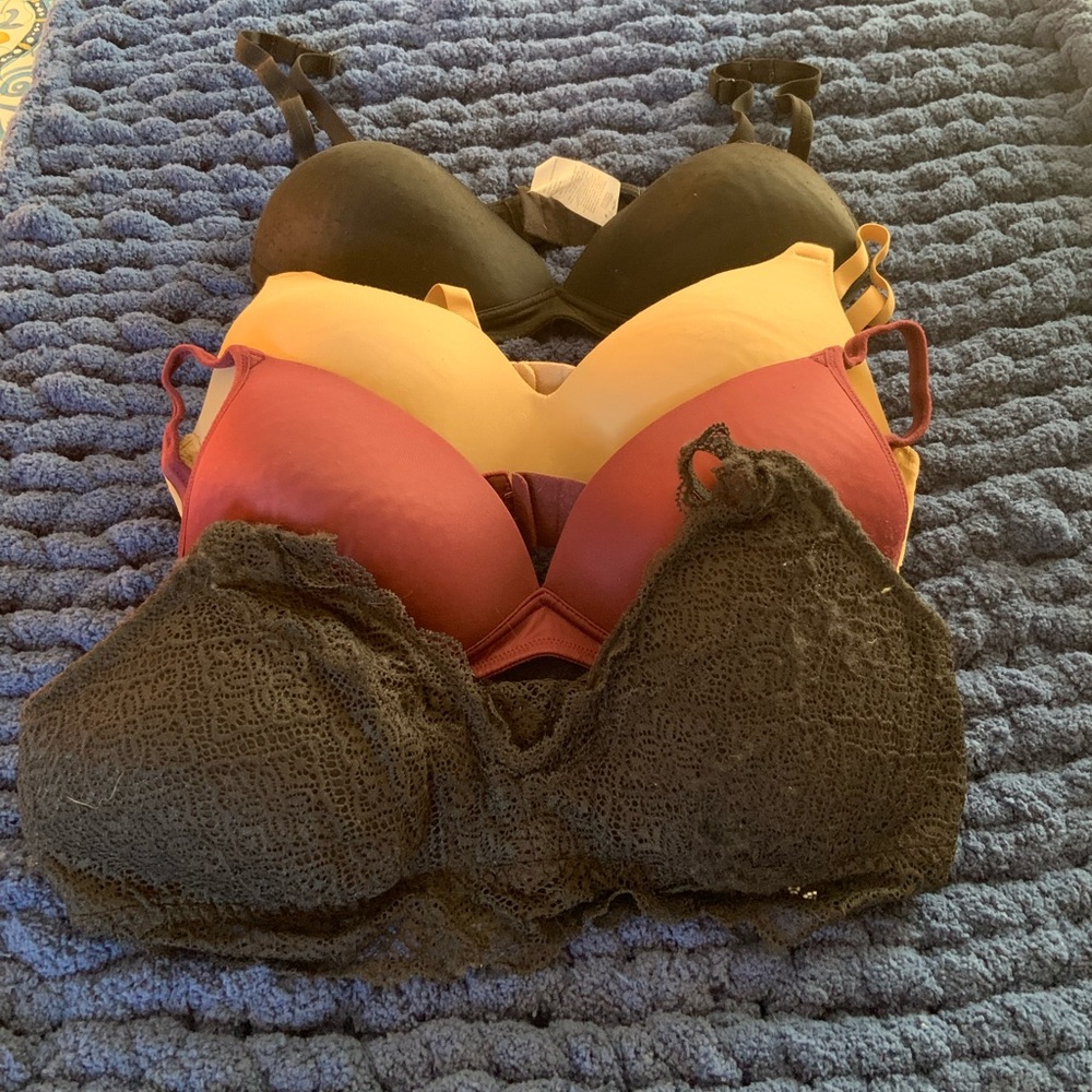 Bundle of bras.